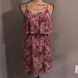 Pink floral dress